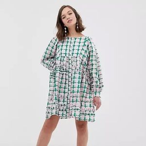 NTW Sister Jane oversized smock dress with ruffle